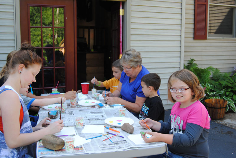 rock painting activity