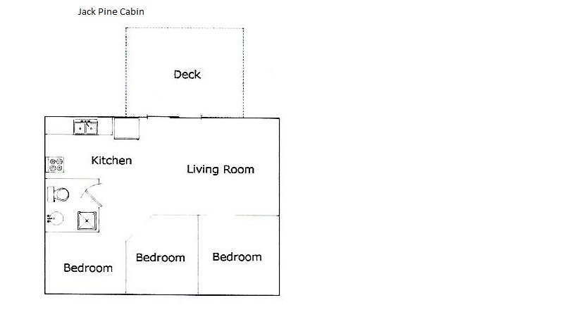 Jack Pine cabin floor plan.