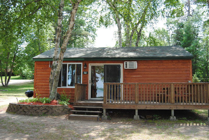 red pine cabin