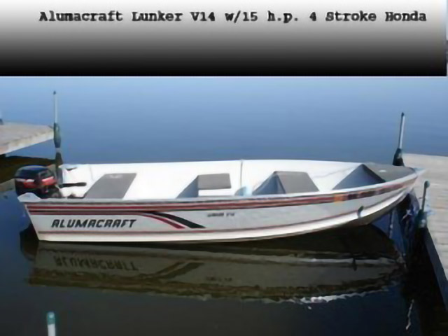 Alumacraft Lunker motorboat.