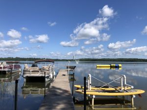 Pontoons on the pier.